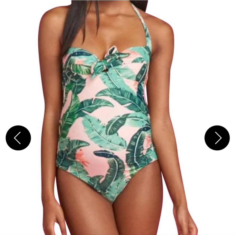 Show Me Your Mumu Barbie Palm  Swimsuit maternity XL